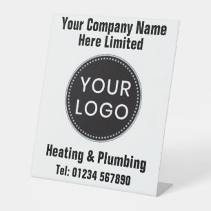 Heating Engineers or Heating & Plumbing Company Pedestal Sign