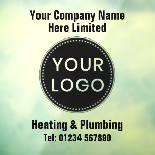 Heating Engineers or Heating & Plumbing Company Window Cling