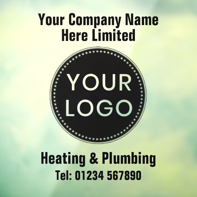 Heating Engineers or Heating & Plumbing Company Window Cling (Sheet 3)
