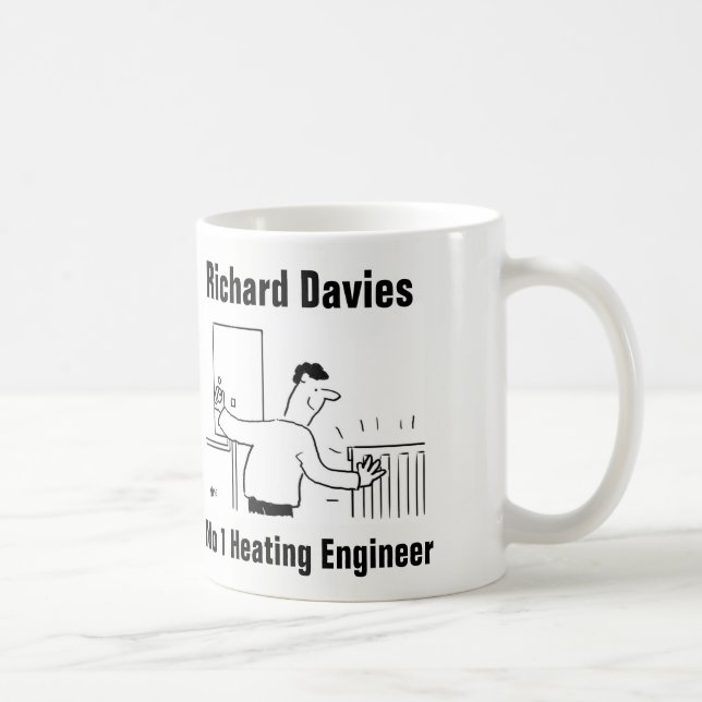 Heating & Plumbing Personalised Mug (Right)