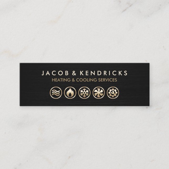 Heating Ventilation Air Conditioning Business Card (Front)
