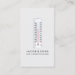 Heating Ventilation Air Conditioning HVAC Business Card