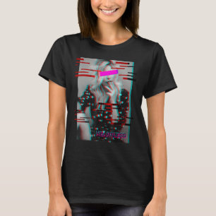 Heatless Girl Antisocial Glitch Aesthetic Style Va T-Shirt