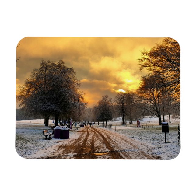 Heaton Park in the Snow Magnet (Horizontal)