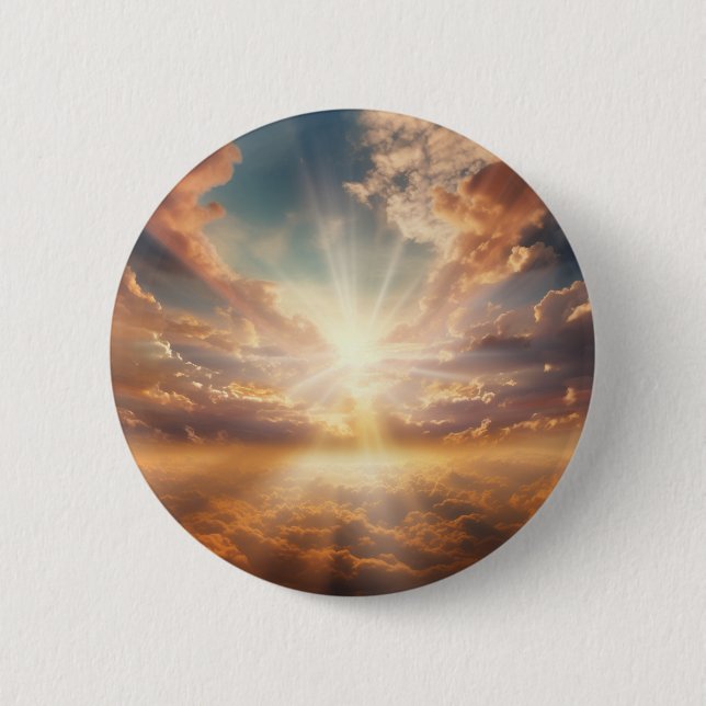 Heaven 6cm Round Badge (Front)