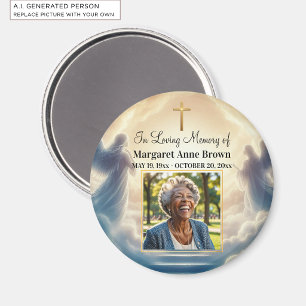 Heaven and Angels Celebration Of Life Photo Magnet