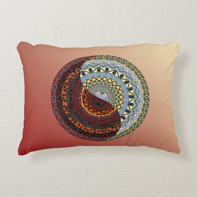 Heaven and Hell Accent Pillow (Front)