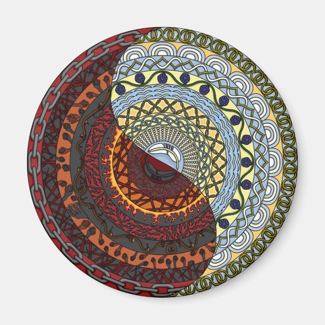 Heaven and Hell Magnet (Front)