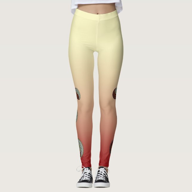 Heaven and Hell Mandala Leggings (Front)