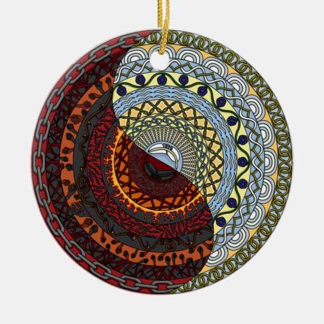 Heaven and Hell Ornament (Front)