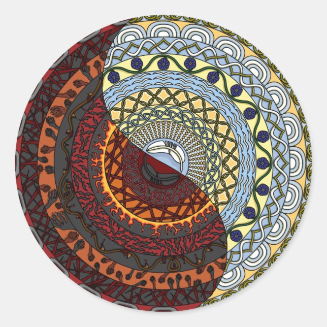 Heaven and Hell Sticker (Front)