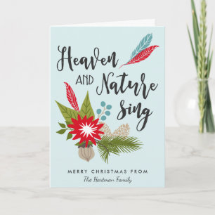 Heaven and Nature Sing   Christmas Card
