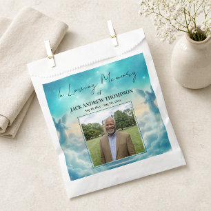 Heaven Angels Celebration Of Life Photo  Favour Bags