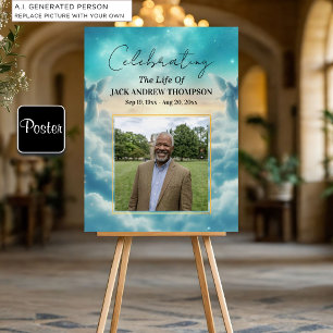 Heaven Angels Celebration Of Life Photo Poster