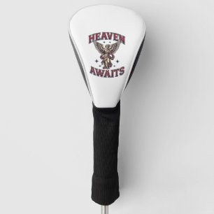 Heaven Awaits Gothic Angel Vintage Engraving Shirt Golf Head Cover