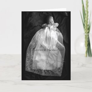 Heaven Blessed baby card
