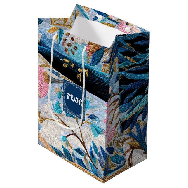 Heaven Botanical Florist Gift Bag (Front Angled)