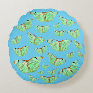 Heaven Butterflies Round Pillow