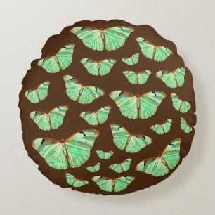 Heaven Butterflies Round Pillow