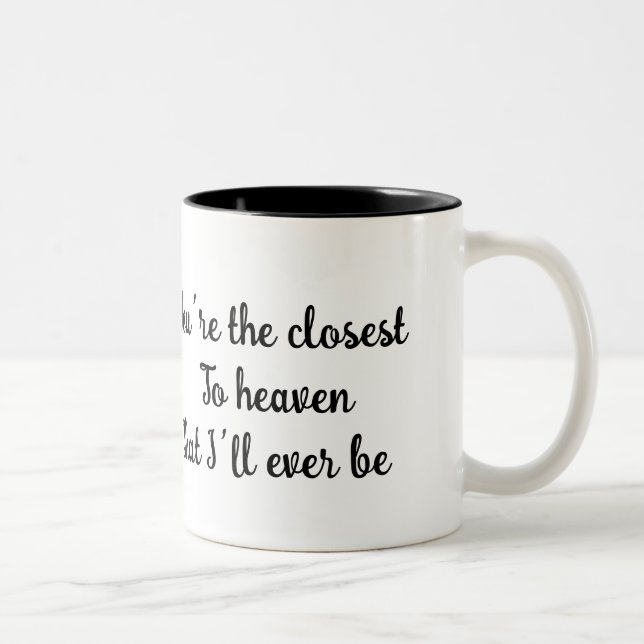 🐶 Heaven Closest Dog Love Quote Romantic Mug 💖 (Right)