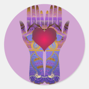 Heaven Hands Sticker