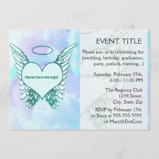 Heaven has a New Angel Invitation