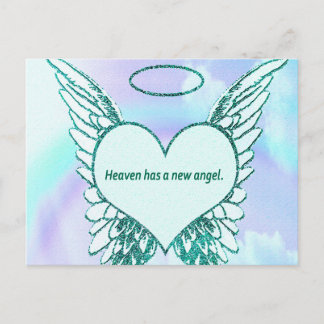 Heaven has a New Angel Postcard
