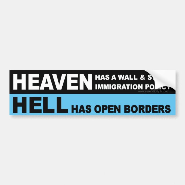 Heaven Has a Wall Bumper Sticker (Front)