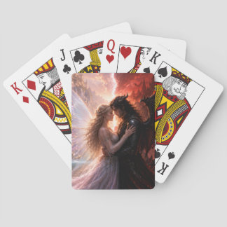 heaven hell love playing cards