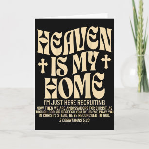 Heaven Is My Home Cross Christian Religious (on Ba Card