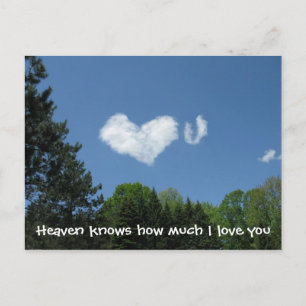 Heaven knows how much I love you Postcard