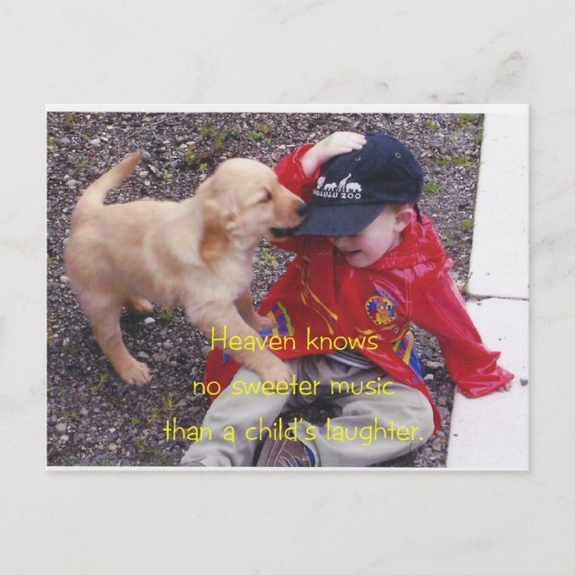 Heaven Laughs Postcard (Front)