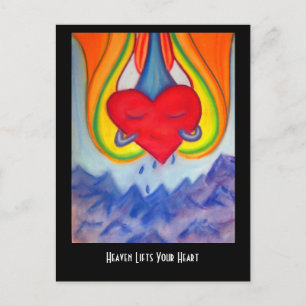 Heaven lifts your Heart postcard