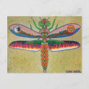 Heaven n Hell Dragonfly  Postcard