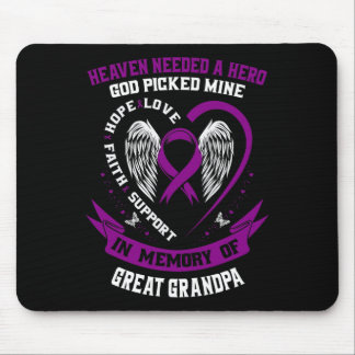 Heaven Needed a Hero God Great Grandpa Pancreatic Mouse Mat