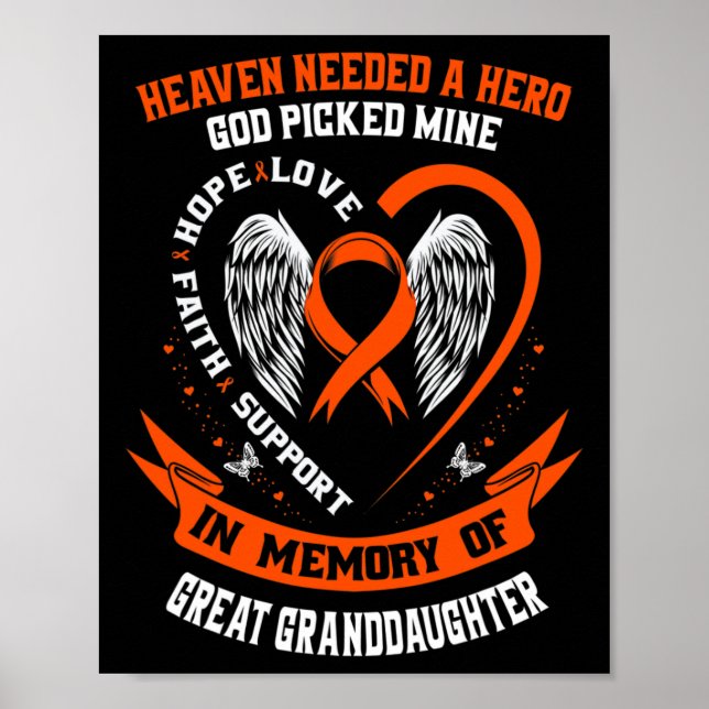 Heaven Needed a Hero God Picked Great Granddaughte Poster (Front)
