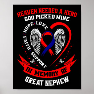 Heaven Needed A Hero God Picked Great Nephew Chd A Poster