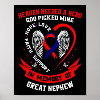 Heaven Needed A Hero God Picked Great Nephew Chd A Poster