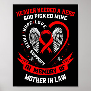 Heaven Needed A Hero God Picked Mother In Law Hear Poster