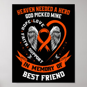 Heaven Needed A Hero God Picked My Best Friend Leu Poster