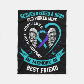 Heaven Needed A Hero God Picked My Best Friend Sui Fleece Blanket