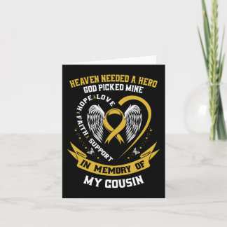 Heaven Needed a Hero God Picked My Cousin Childhoo Card