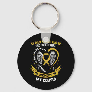 Heaven Needed a Hero God Picked My Cousin Childhoo Key Ring