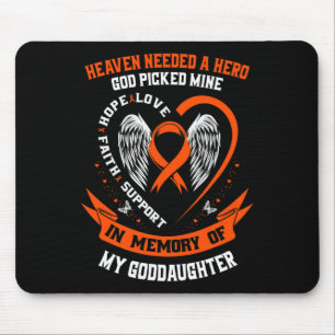 Heaven Needed a Hero God Picked My Goddaughter Leu Mouse Mat