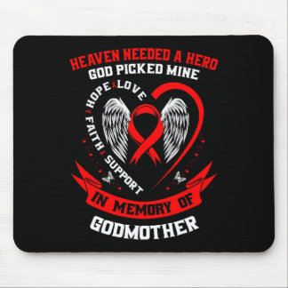 Heaven Needed A Hero God Picked My Godmother Heart Mouse Mat