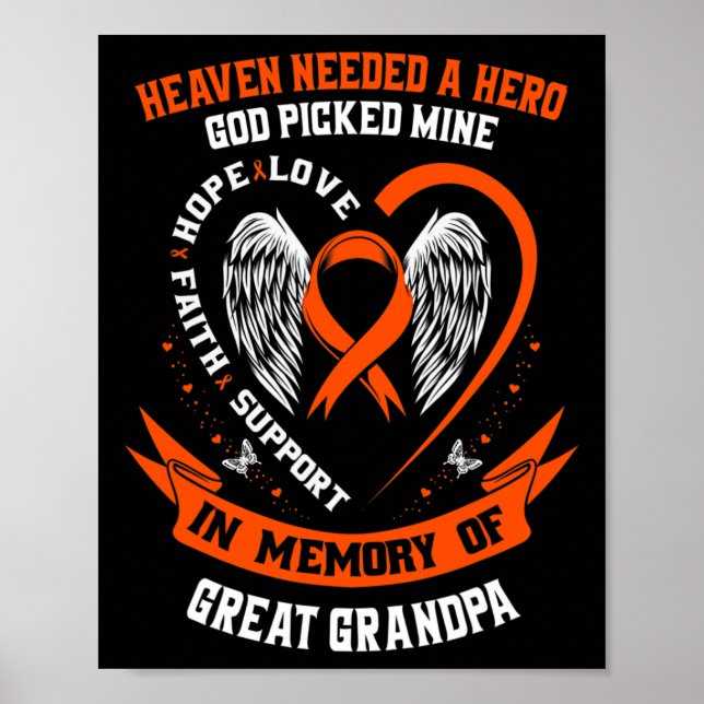 Heaven Needed a Hero God Picked My Great Grandpa L Poster (Front)