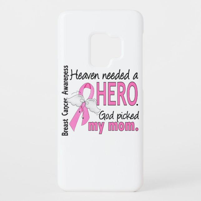 Heaven Needed A Hero Mum Breast Cancer Case-Mate Samsung Galaxy Case (Back)