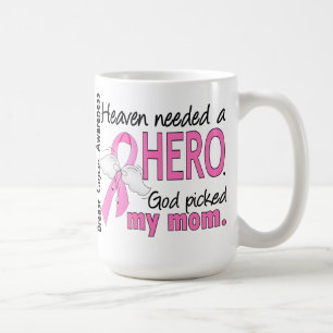Heaven Needed A Hero Mum Breast Cancer Coffee Mug