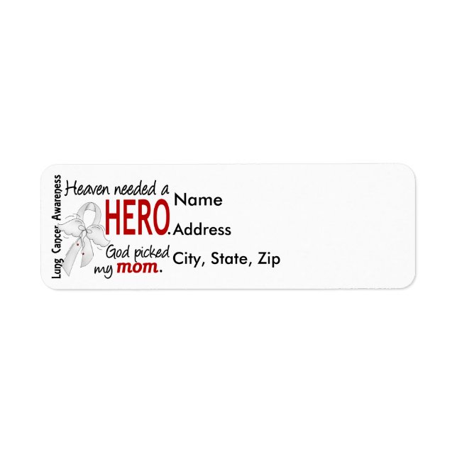 Heaven Needed A Hero Mum Lung Cancer (Front)