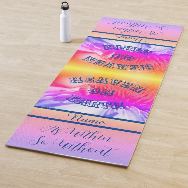 Heaven On Earth Honey Bee Inspirational Yoga Mat (In Situ)